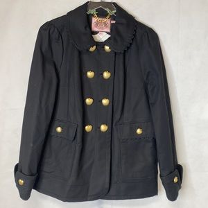 Vintage Juicy Couture Apple Pea Black Coat